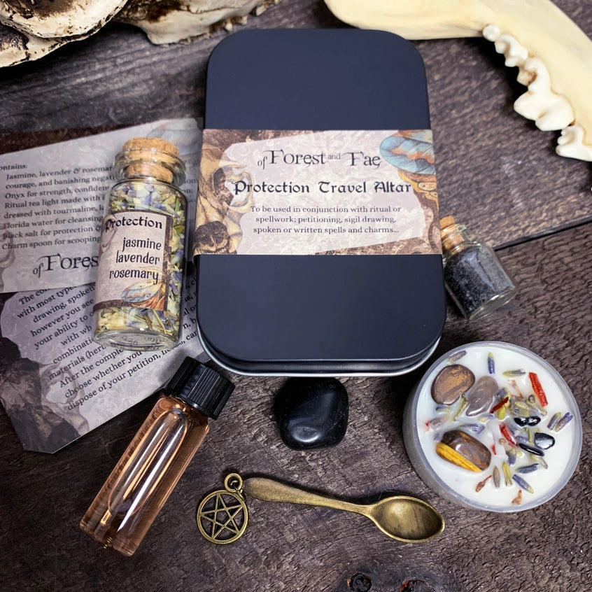 Protection Travel Altar • Witch Kit For Rituals & Spells Diy