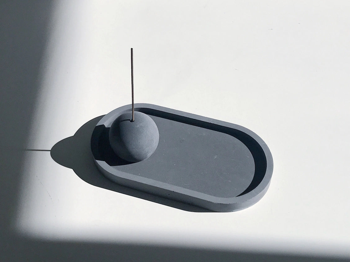 Jesmonite Ball Incense Holder-Jesmonite Round Incense Burner