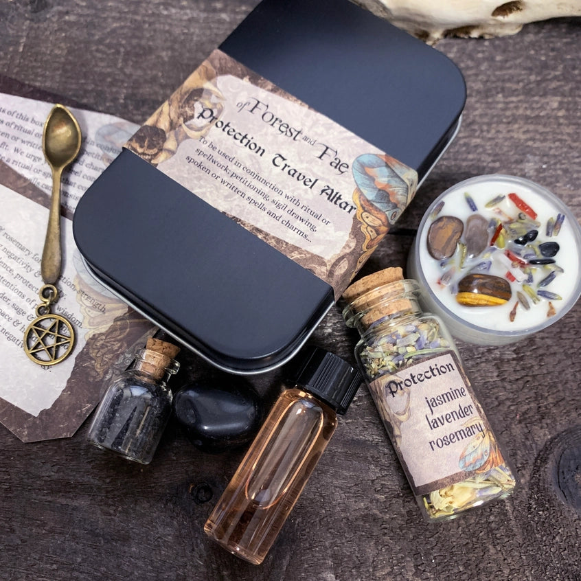 Protection Travel Altar • Witch Kit For Rituals & Spells Diy