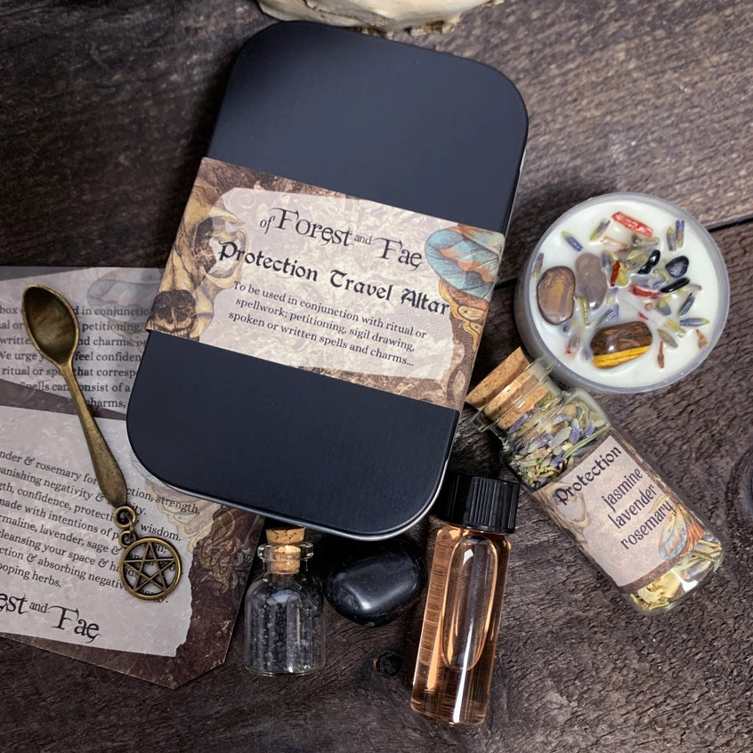 Protection Travel Altar • Witch Kit For Rituals & Spells Diy