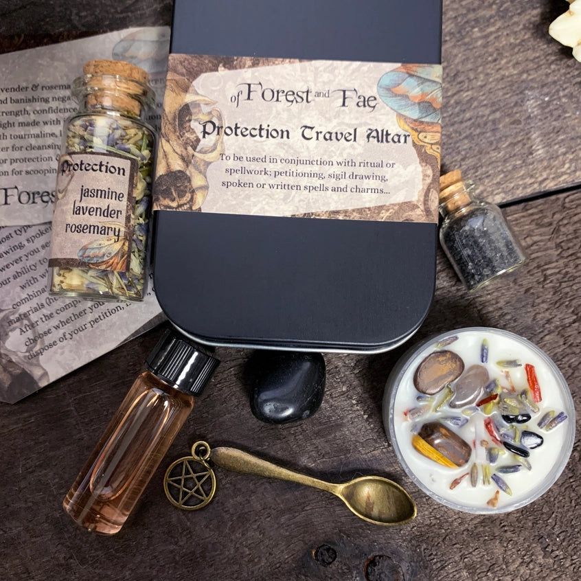 Protection Travel Altar • Witch Kit For Rituals & Spells Diy